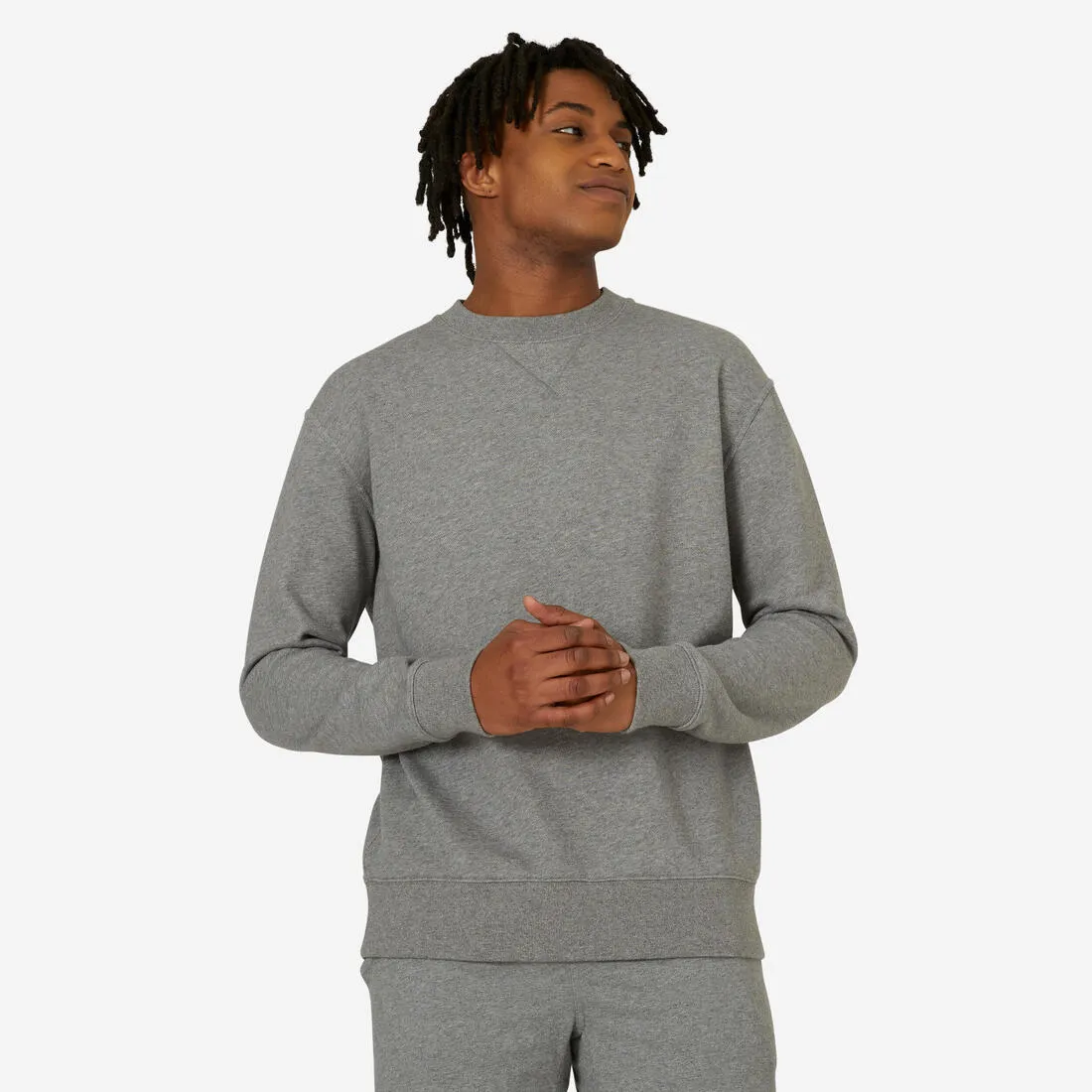 Men's Crew Neck Fitness Sweatshirt 500 Essentials