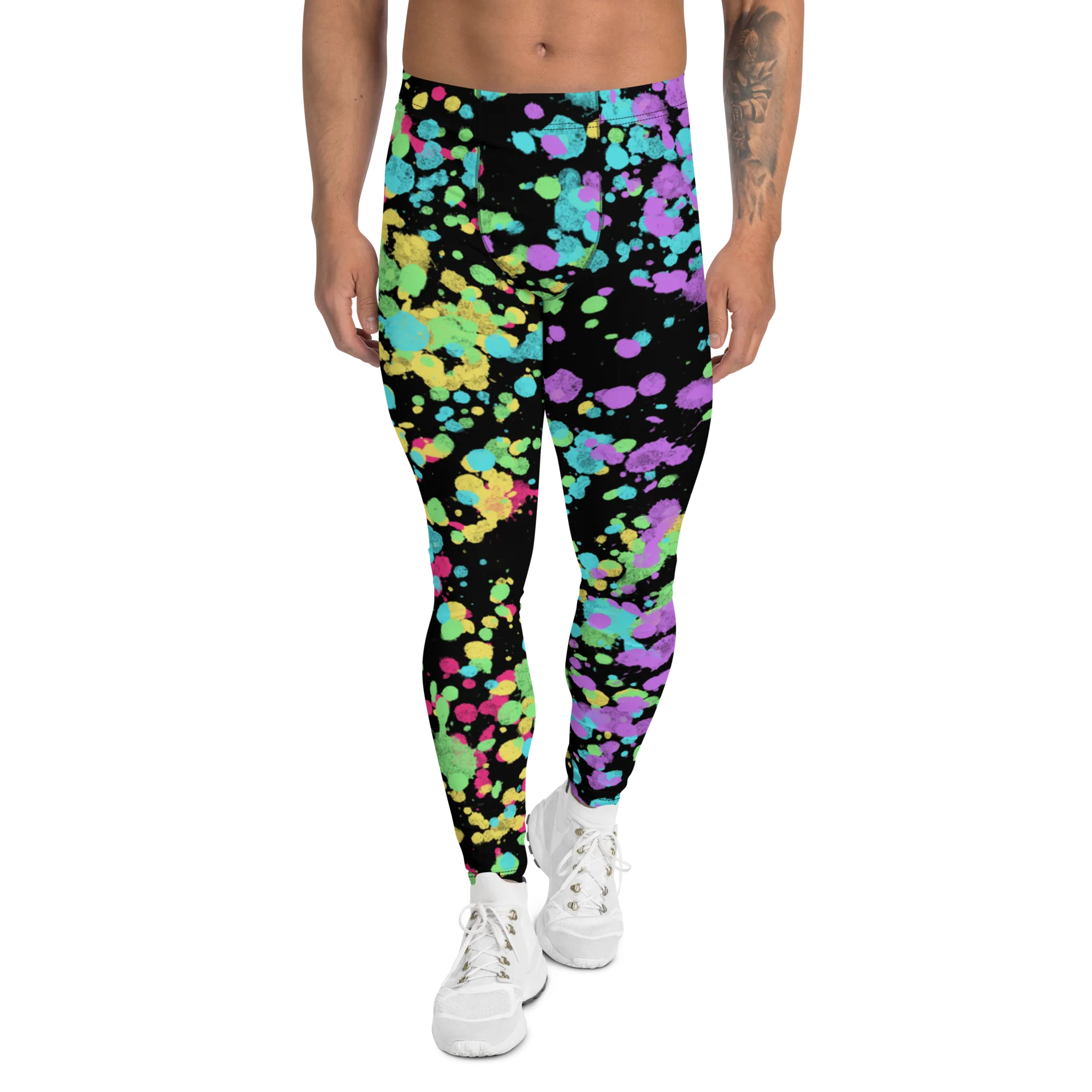 Mens Leggings, LGBT Pride Splats