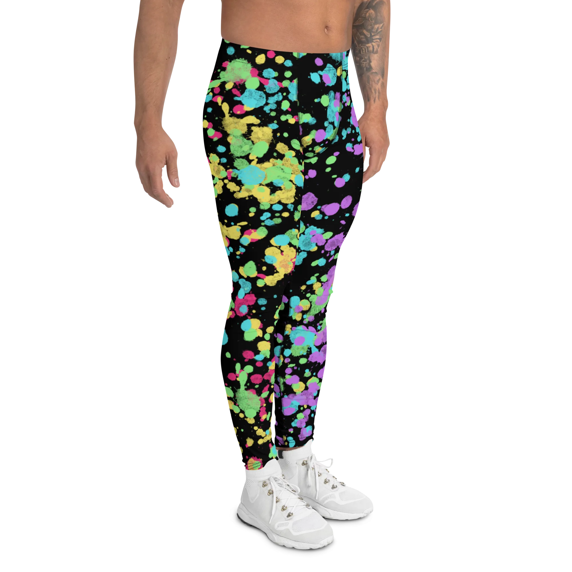 Mens Leggings, LGBT Pride Splats