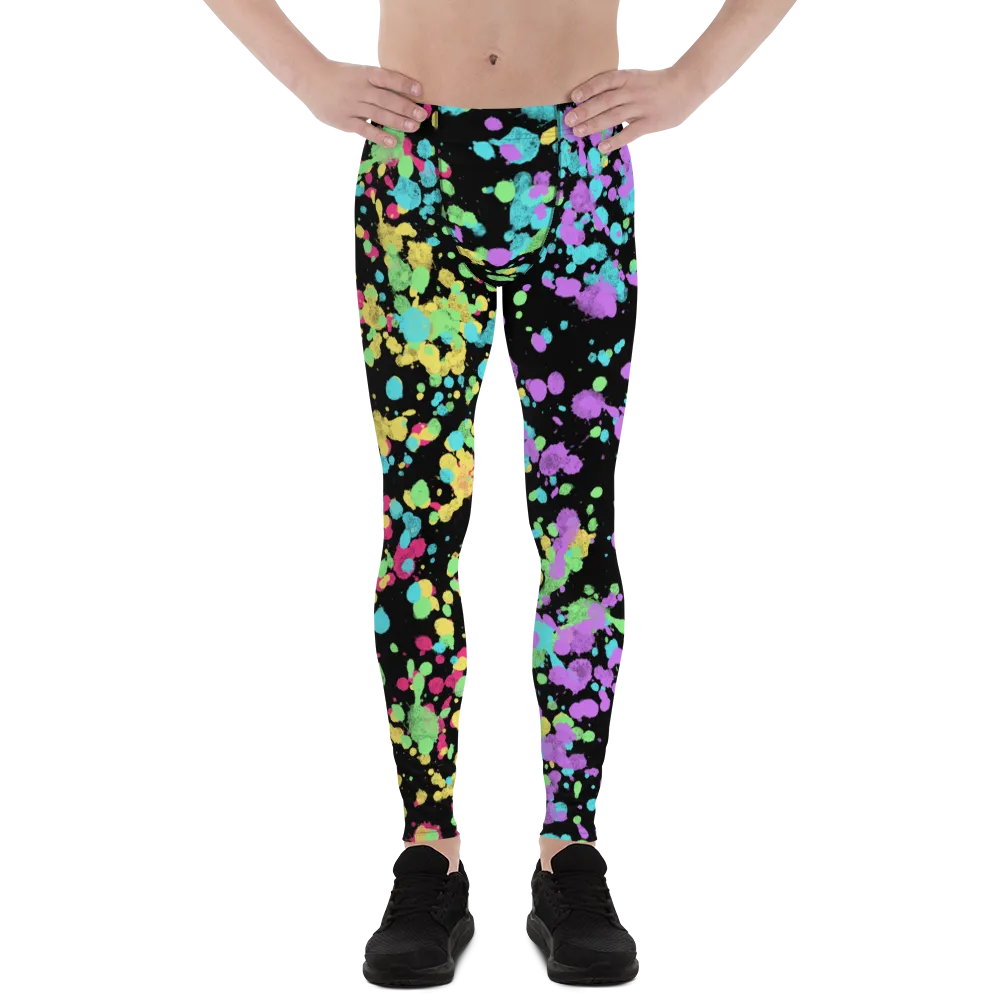 Mens Leggings, LGBT Pride Splats