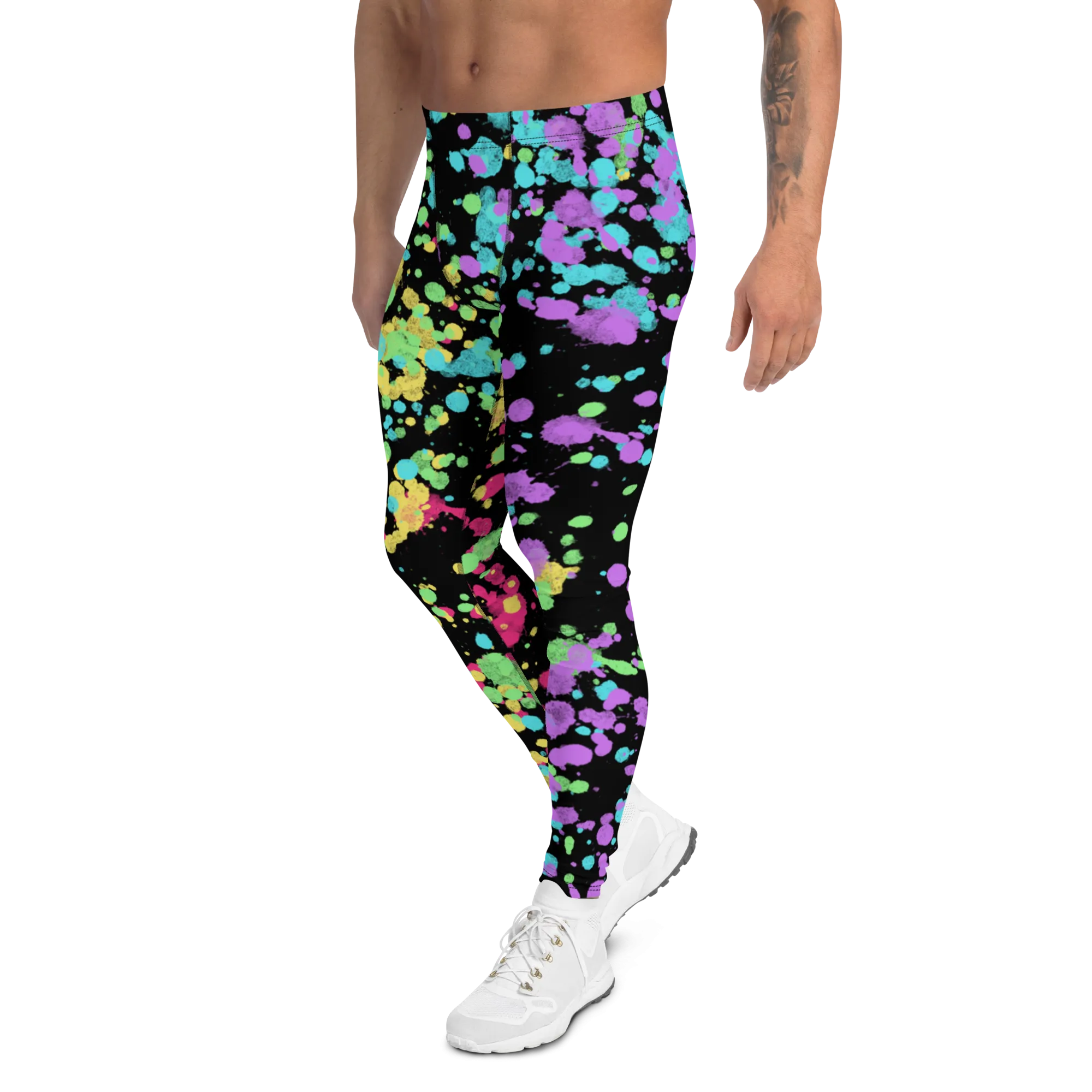 Mens Leggings, LGBT Pride Splats