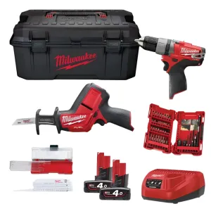 Milwaukee M12™ Cordless Carpentry Combo Set 12V - M12 SET2H - 402W
