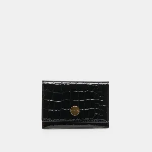 MINNIE WALLET BLACK CROCO STELLA