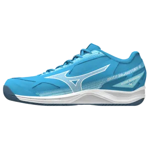 Mizuno Sky Blaster 3 Unisex Badminton Shoes (Swim Cap/White/Tanager Turquoise)