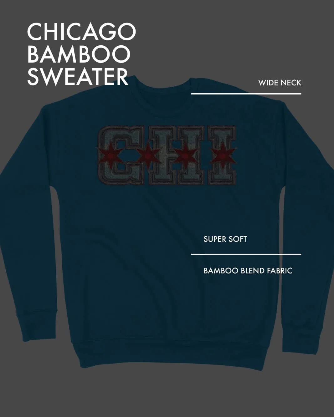Mystery Chicago Bamboo Sweatshirt