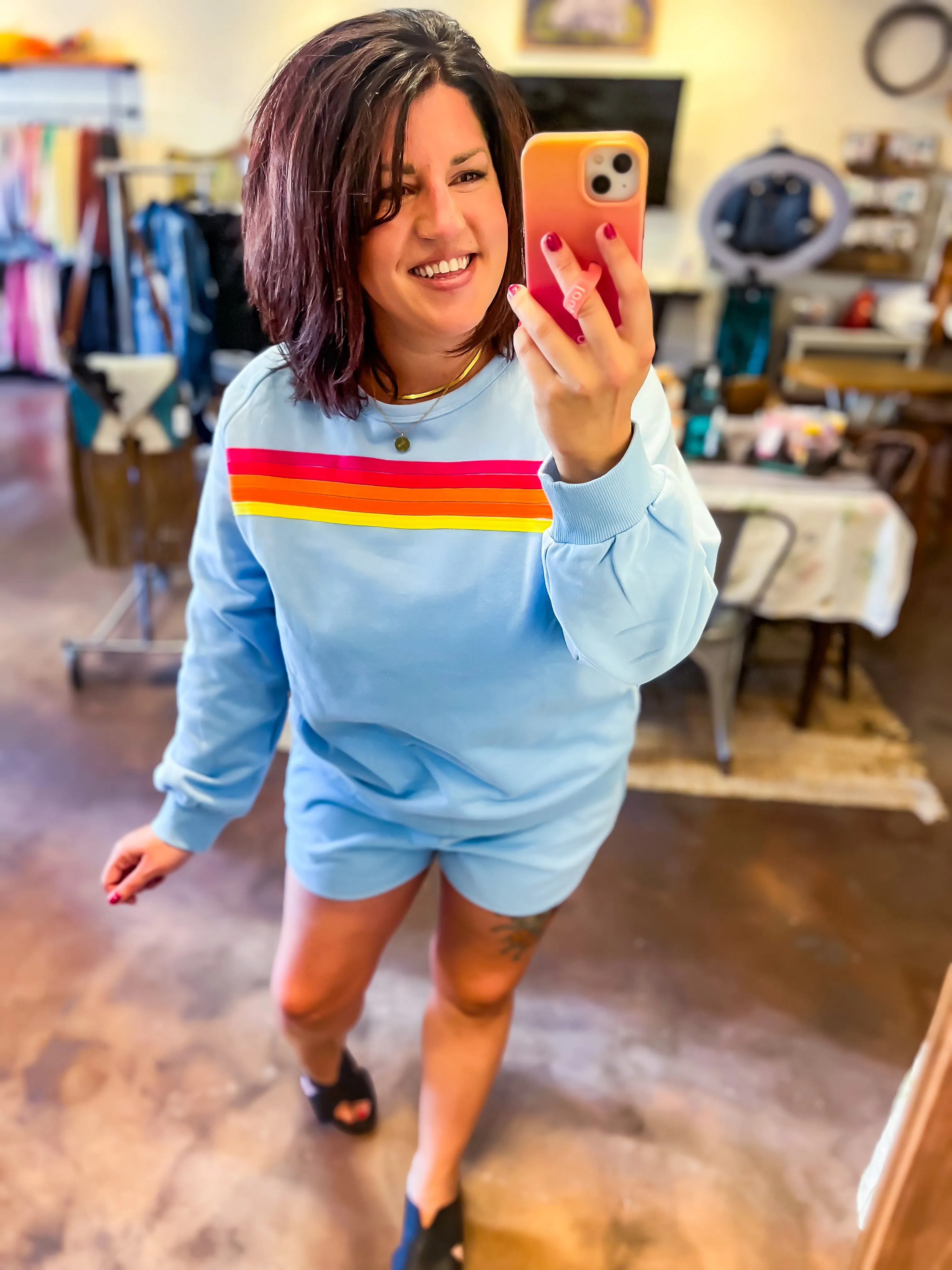 Neon Glow Short Set