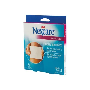 Nexcare Non Stick Pad 100mmx100mm 3 pack