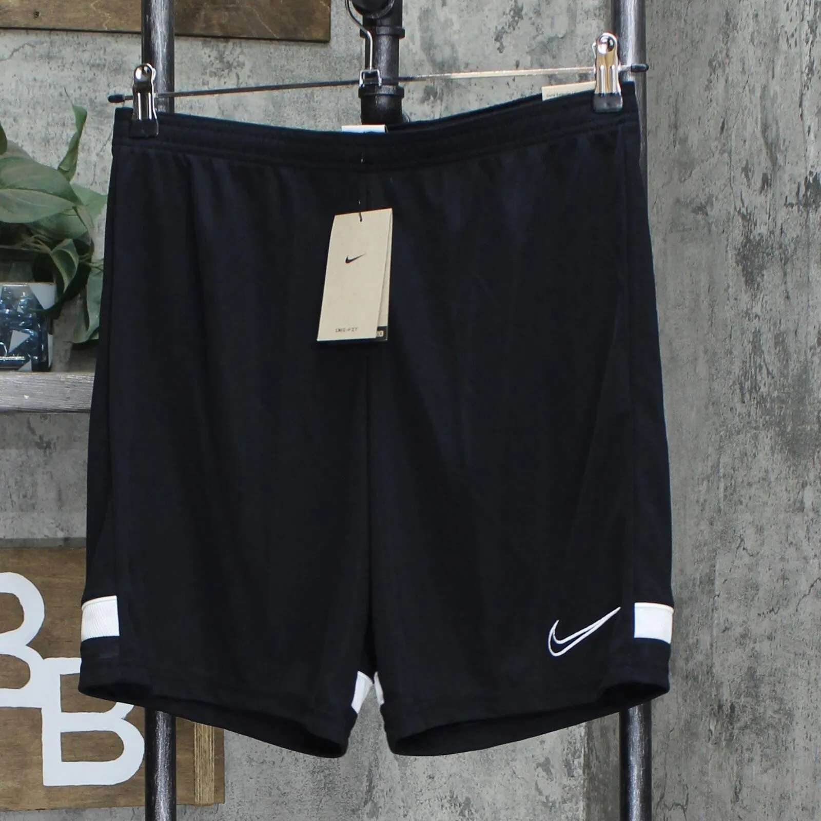 Nike Men's Dri-fit Academy Knit Soccer Shorts Black / White M