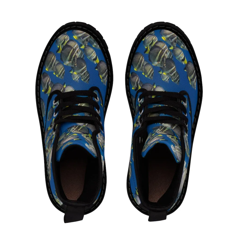 Ocean Tangs Women's Canvas Boots