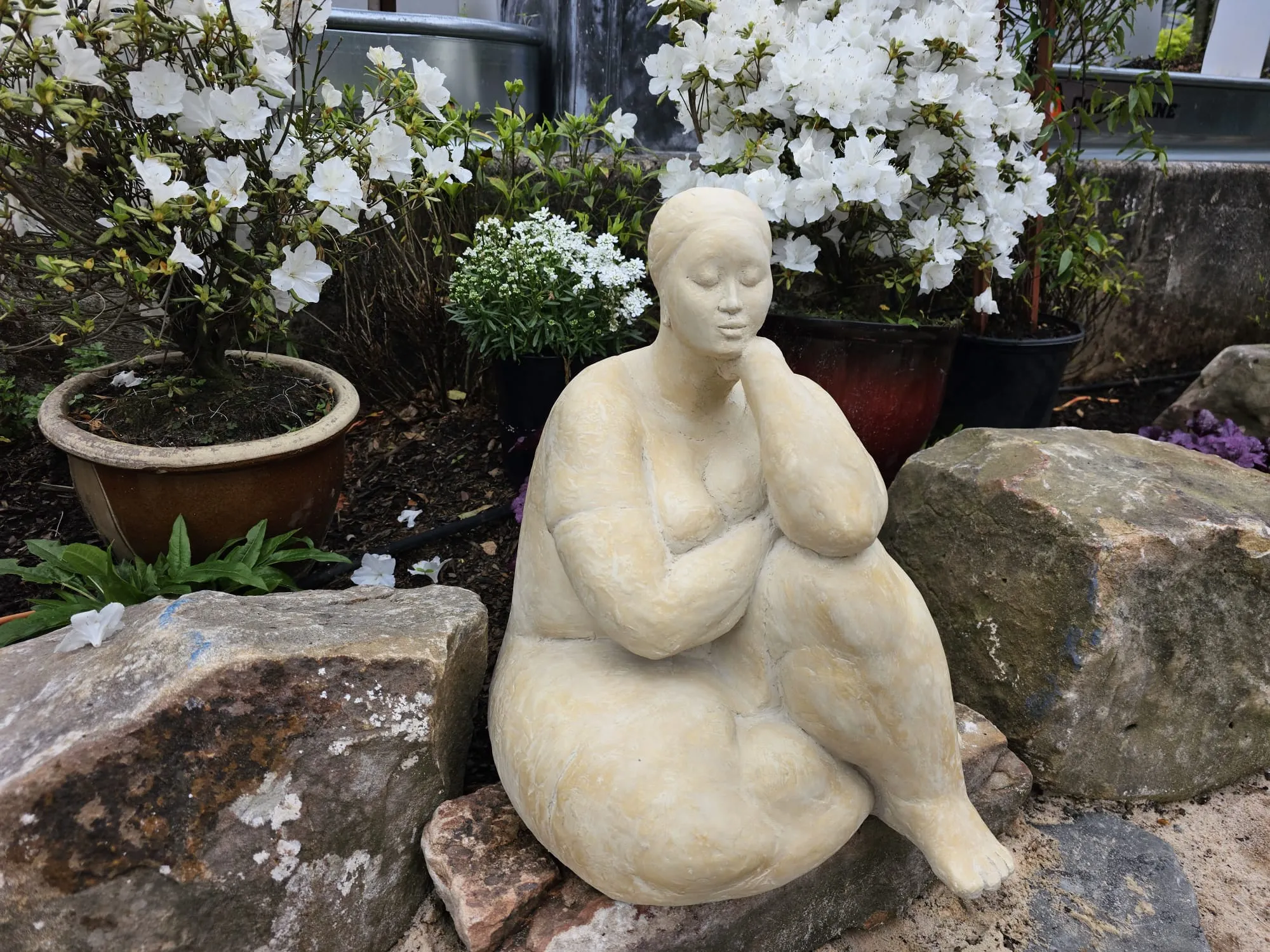 Okonkwo, Nnamdi, (Contemplation, Concrete Sculpture)
