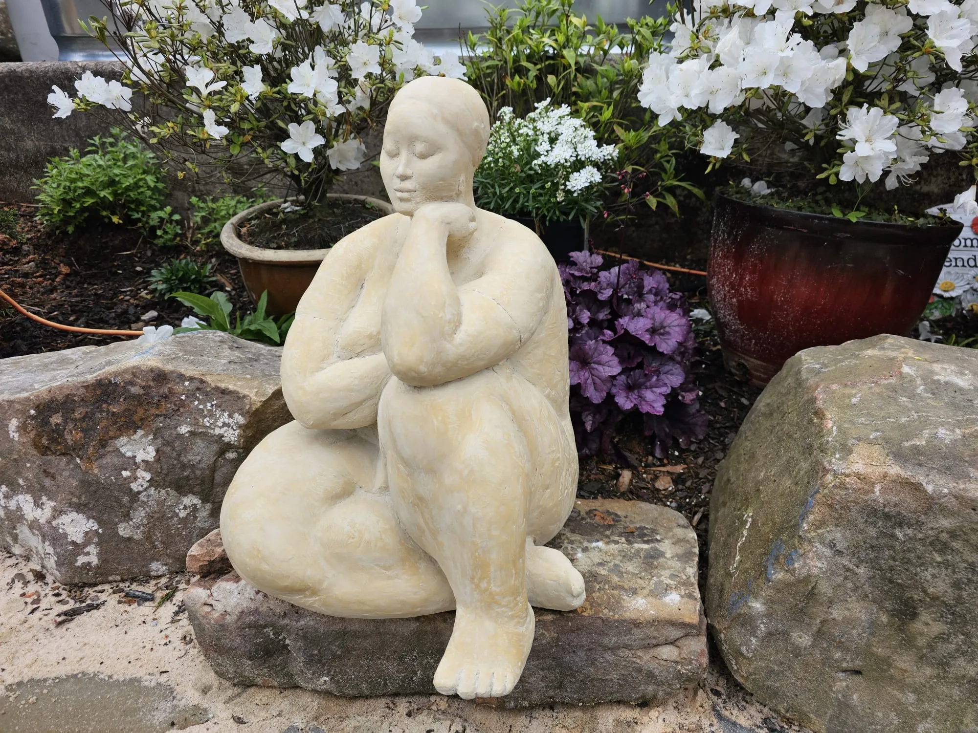 Okonkwo, Nnamdi, (Contemplation, Concrete Sculpture)