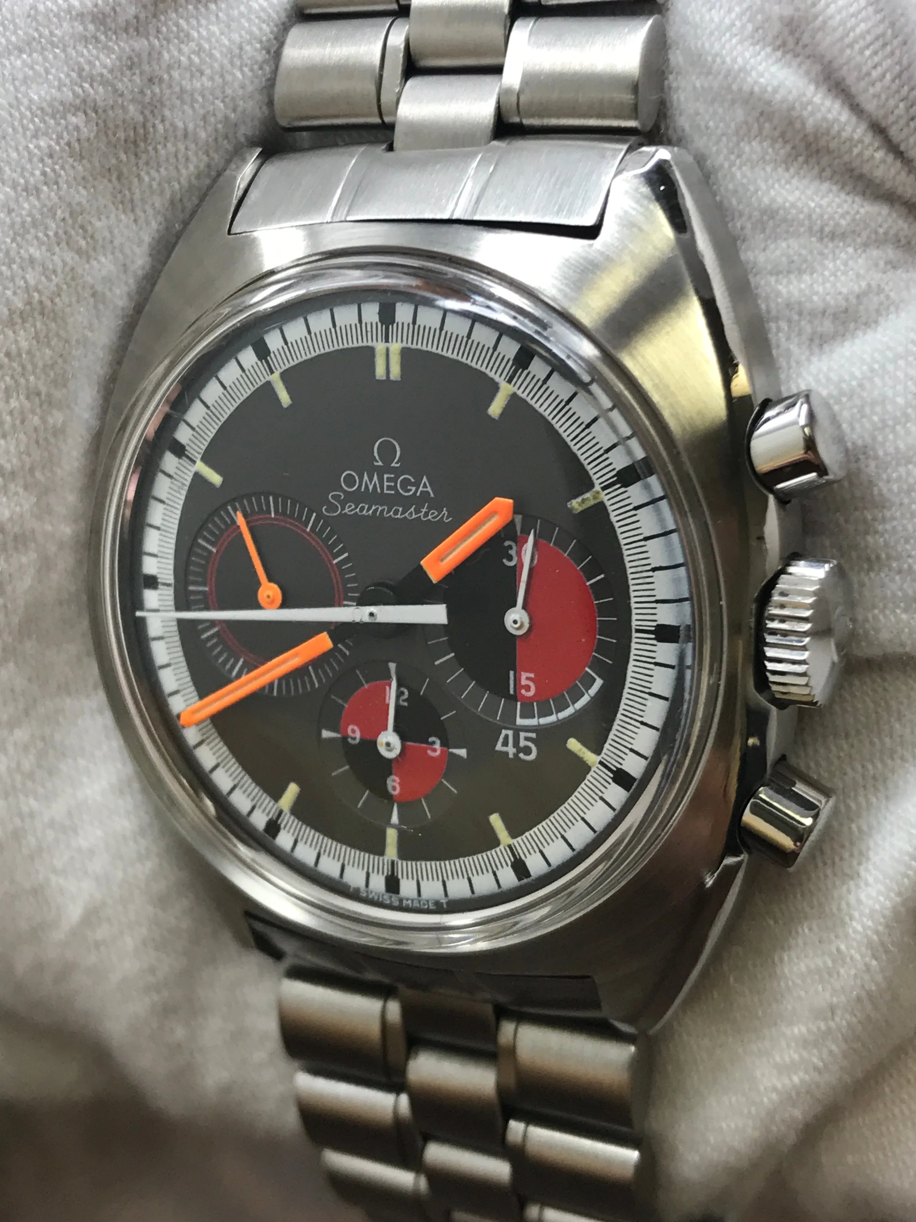 Omega Seamaster Soccer 145.020 Black Dial Manual winding Men's Watch