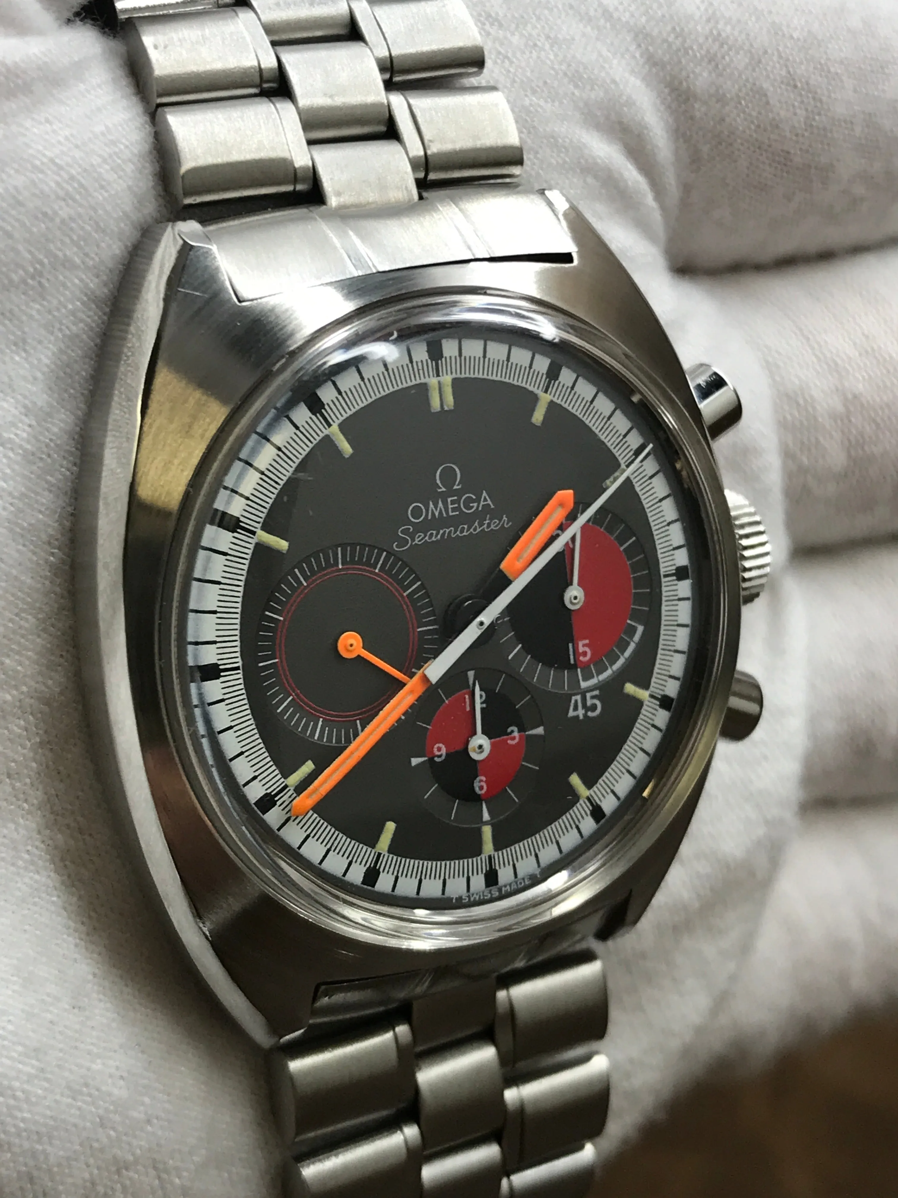 Omega Seamaster Soccer 145.020 Black Dial Manual winding Men's Watch