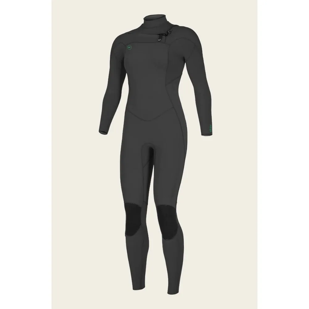 O'NEILL WMS NINJA 4/3 CHEST ZIP BLACK
