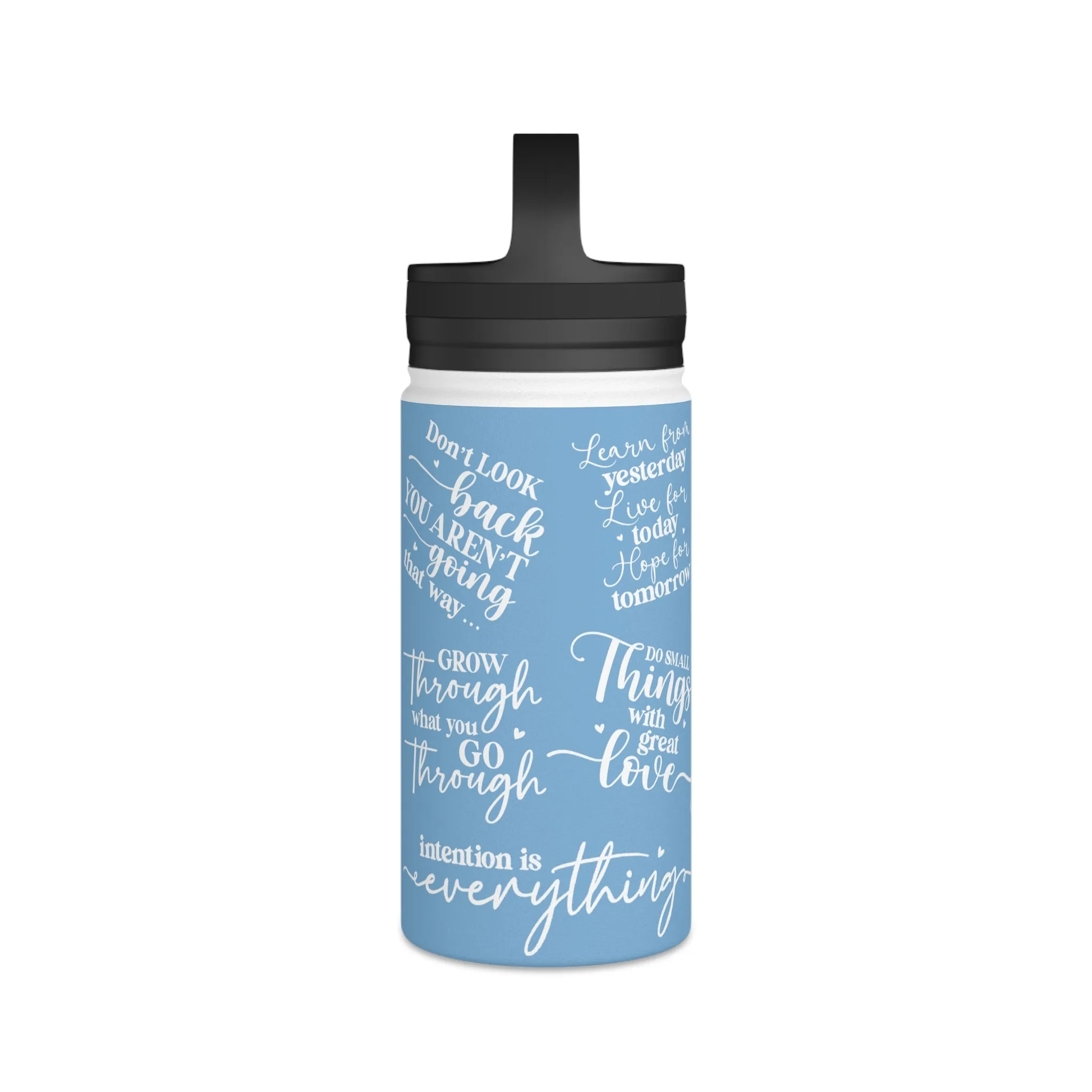 OOI- Stainless Steel Water Bottle, Handle Lid 32oz