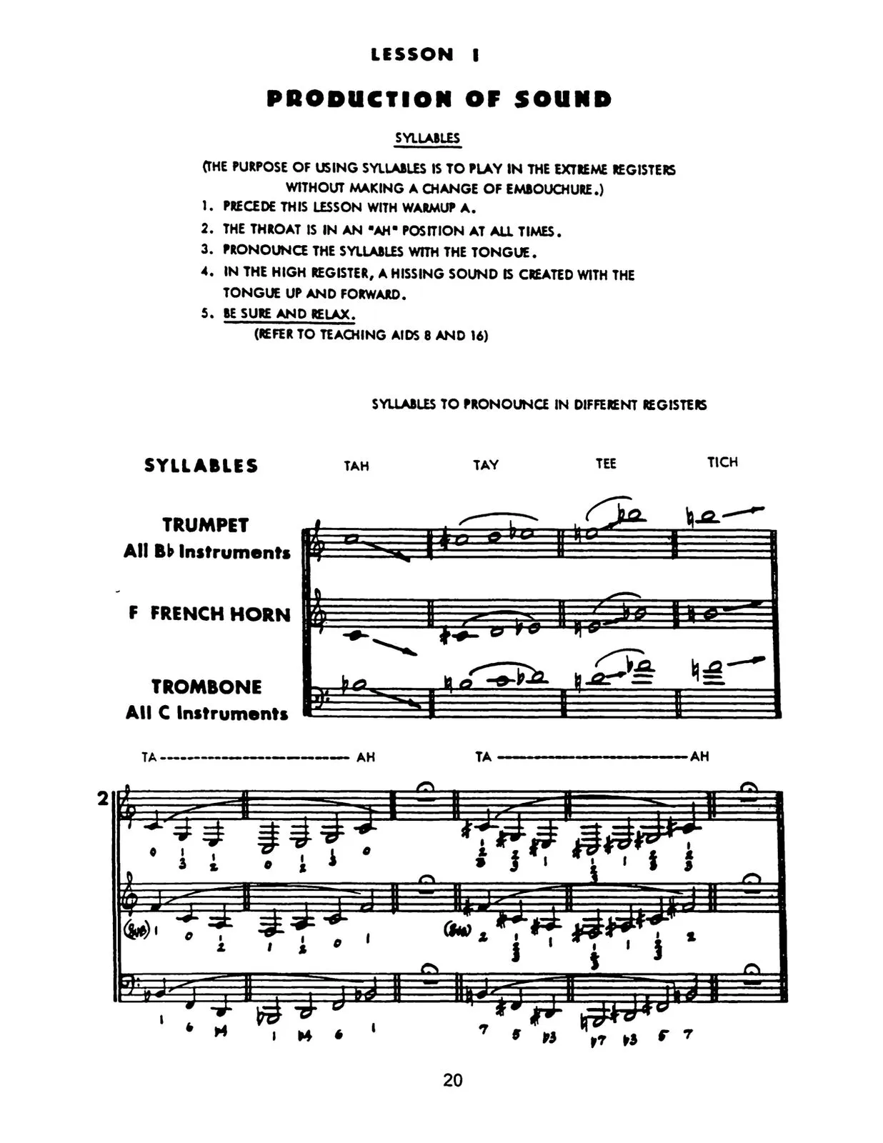 Original Louis Maggio System for Brass