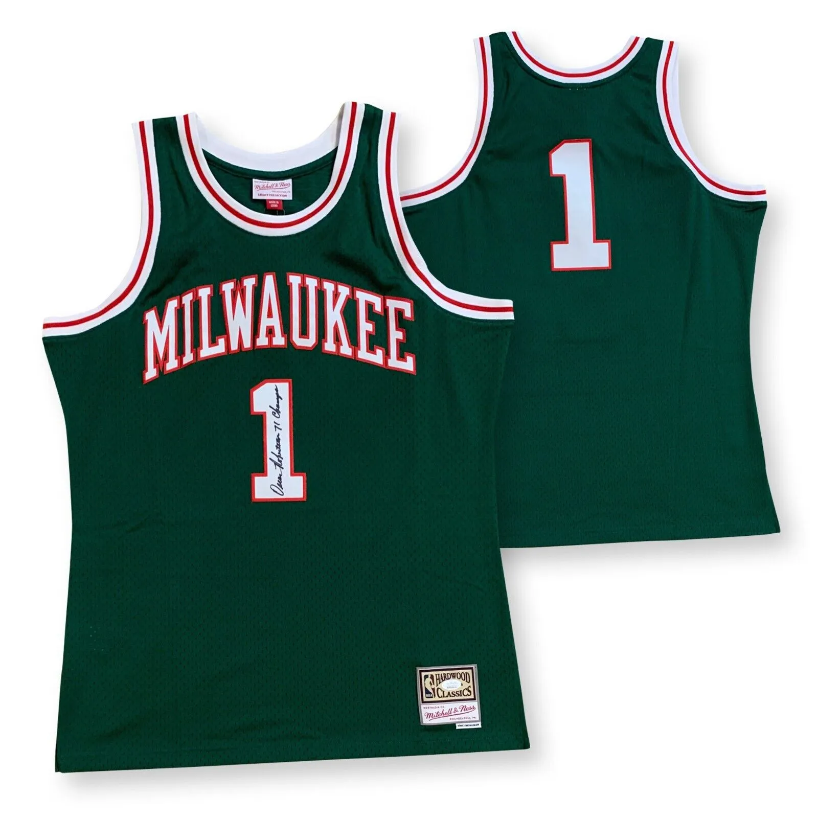Oscar Robertson Autographed Bucks Signed Mitchell Ness Basketball Jersey JSA COA