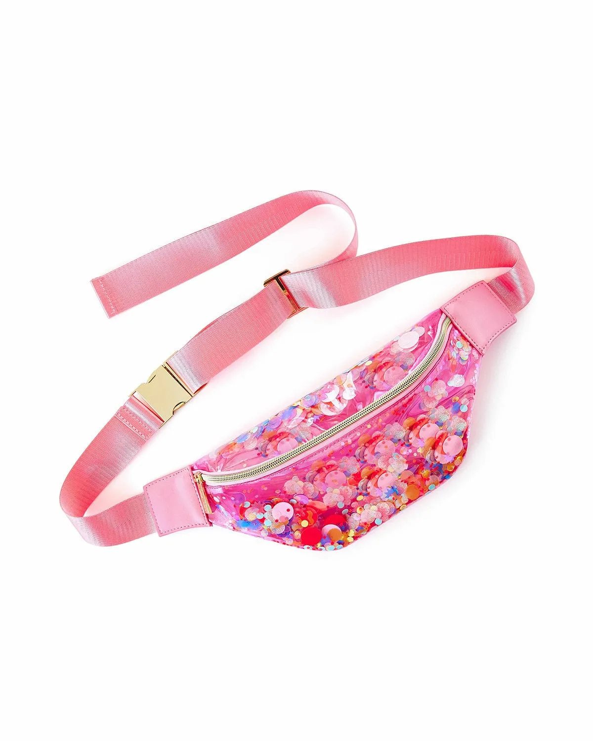 Packed Party Bring on The Fun Confetti Belt Fanny Pack