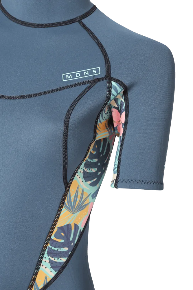 PIONEER YOUTH 2/2 BACKZIP SHORTY GIRL NAVY/SEAFOAM MATISSE - YOUTH'S WETSUITS 23