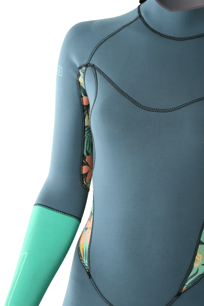 PIONEER YOUTH 3/2 BACKZIP STEAMER GIRL NAVY/SEAFOAM METISSE - YOUTH'S WETSUITS 23
