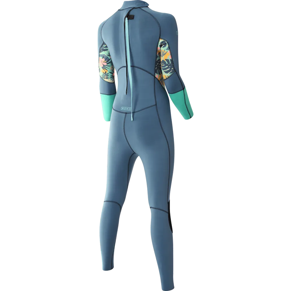 PIONEER YOUTH 3/2 BACKZIP STEAMER GIRL NAVY/SEAFOAM METISSE - YOUTH'S WETSUITS 23