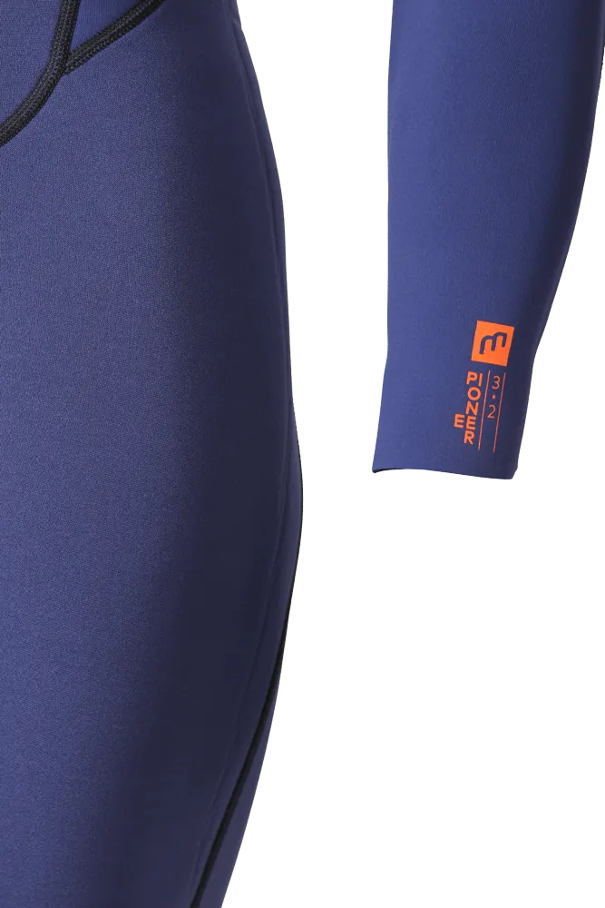 PIONEER YOUTH 4/3 BACKZIP STEAMER BOY NAVY/ORANGE - YOUTH'S WETSUITS 23