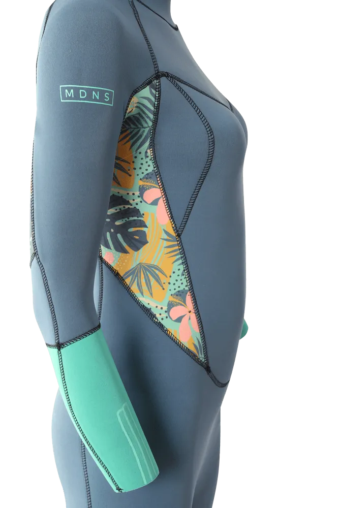 PIONEER YOUTH 4/3 BACKZIP STEAMER GIRL NAVY/SEAFOAM METISSE - YOUTH'S WETSUITS 23
