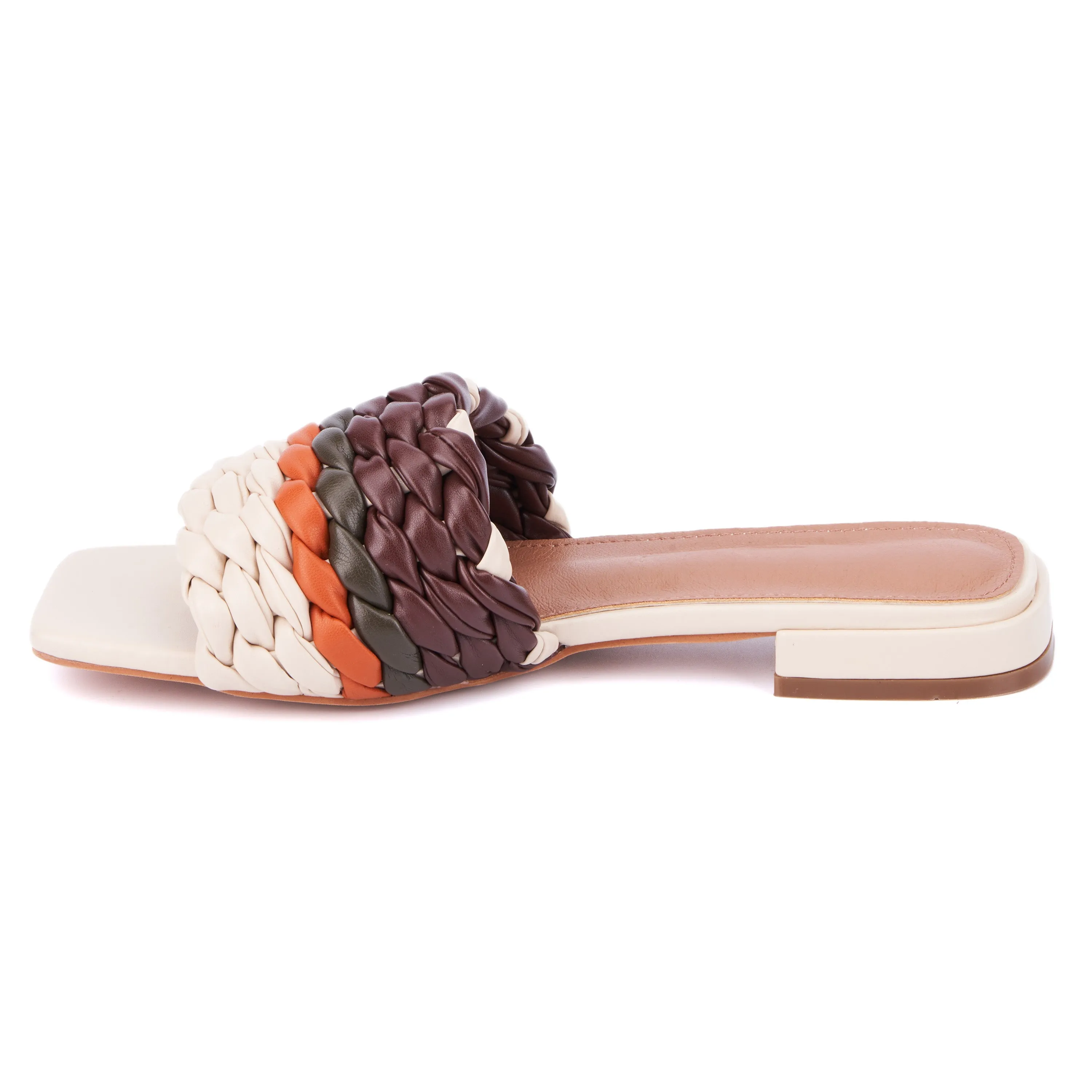 Polly Woven Slide Flat Sandal