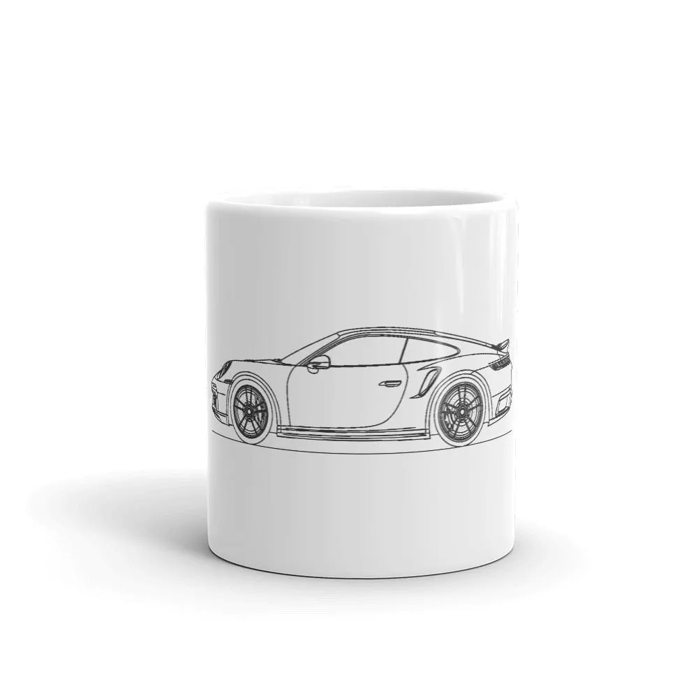 Porsche 911 992 Turbo S Outline Mug