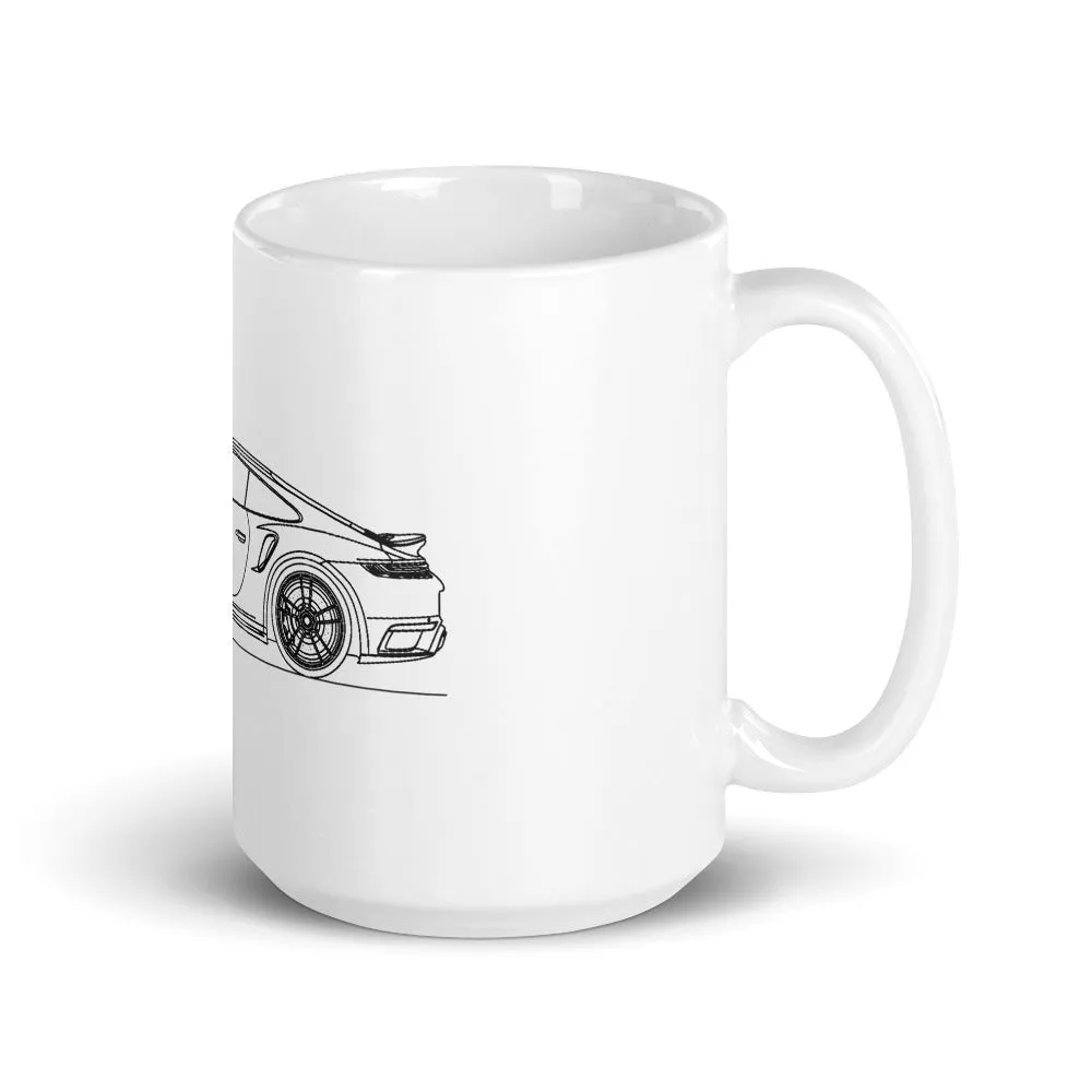 Porsche 911 992 Turbo S Outline Mug