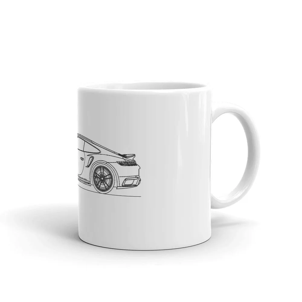 Porsche 911 992 Turbo S Outline Mug
