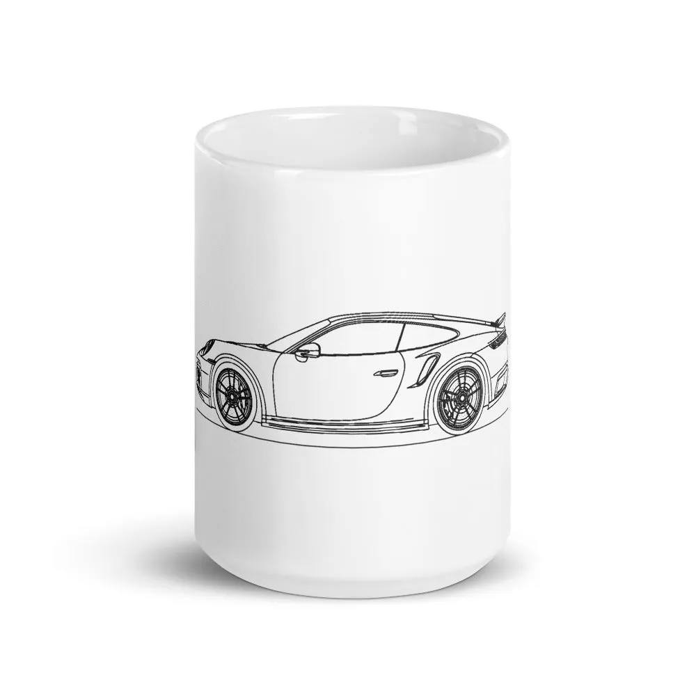 Porsche 911 992 Turbo S Outline Mug