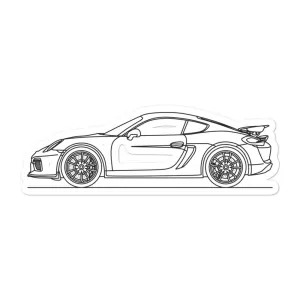 Porsche Cayman GT4 981 Silhouette Sticker