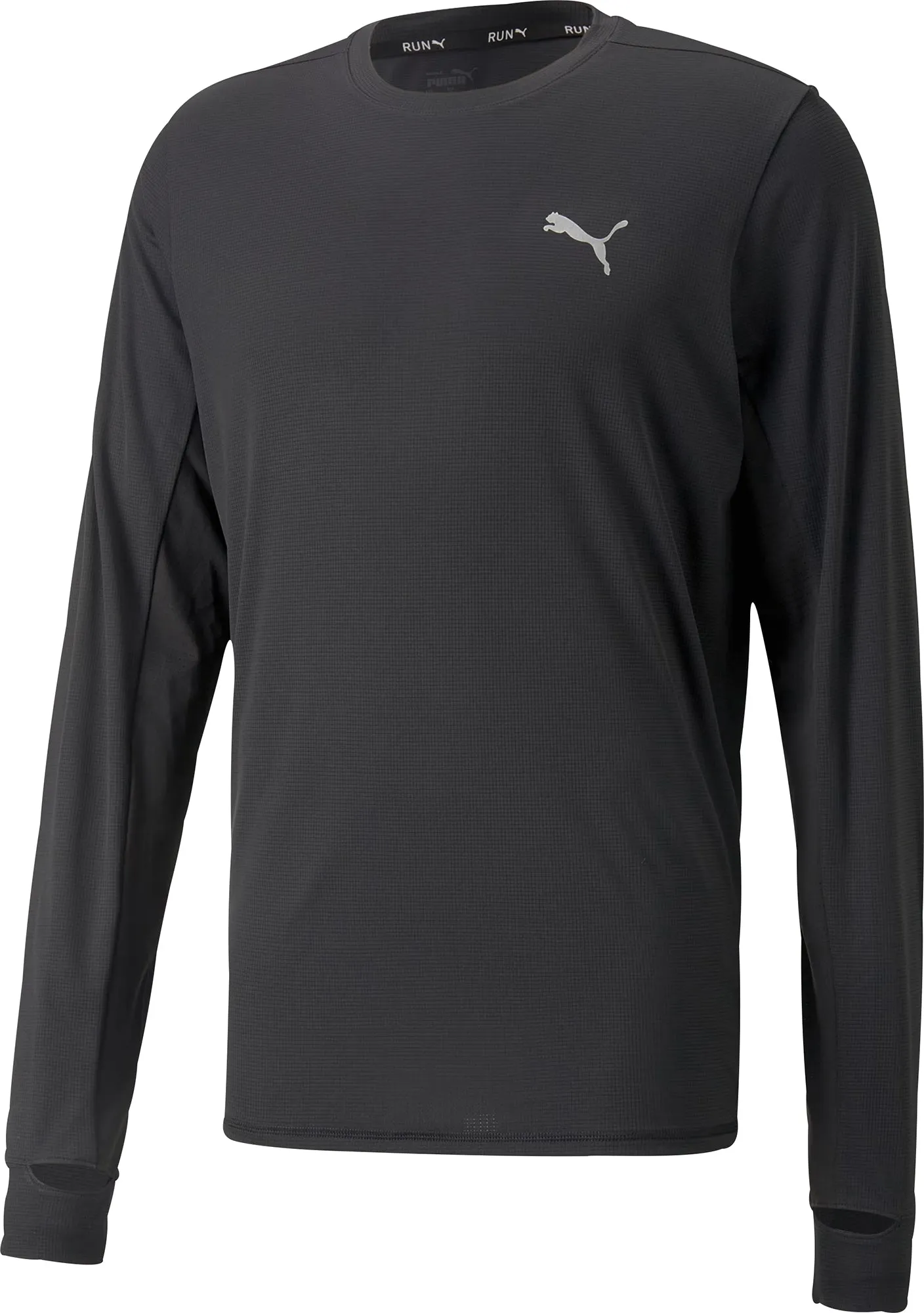 Puma Fun Favourite Long Sleeve Mens Running Top - Black