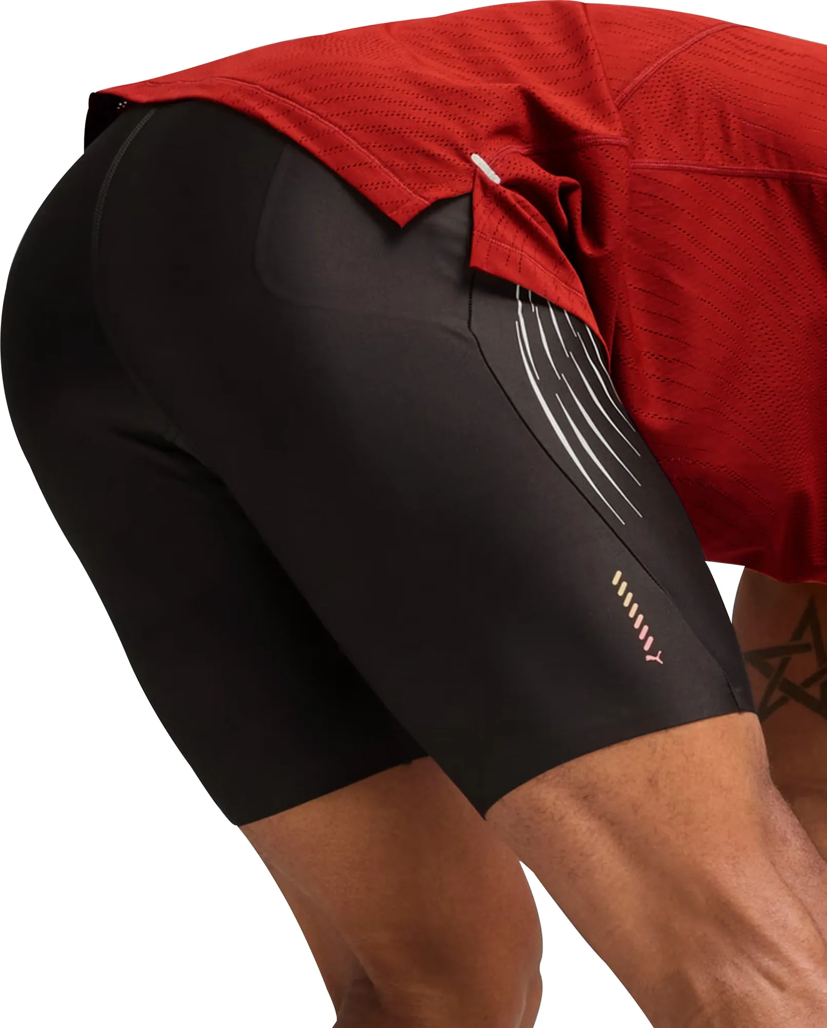Puma Run Elite Mens Short Running Tights - Black