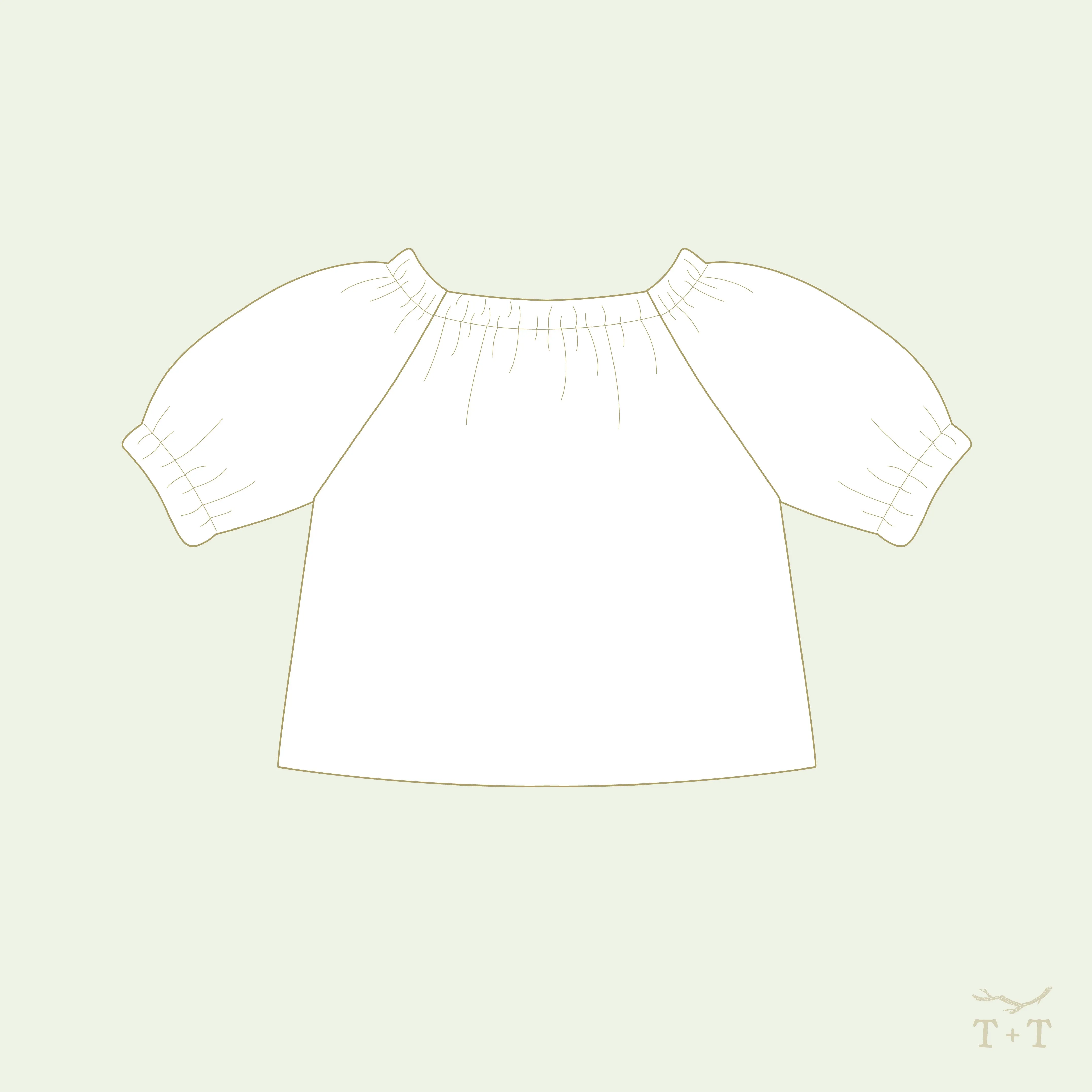 Raglan Top Sewing Pattern - Doll
