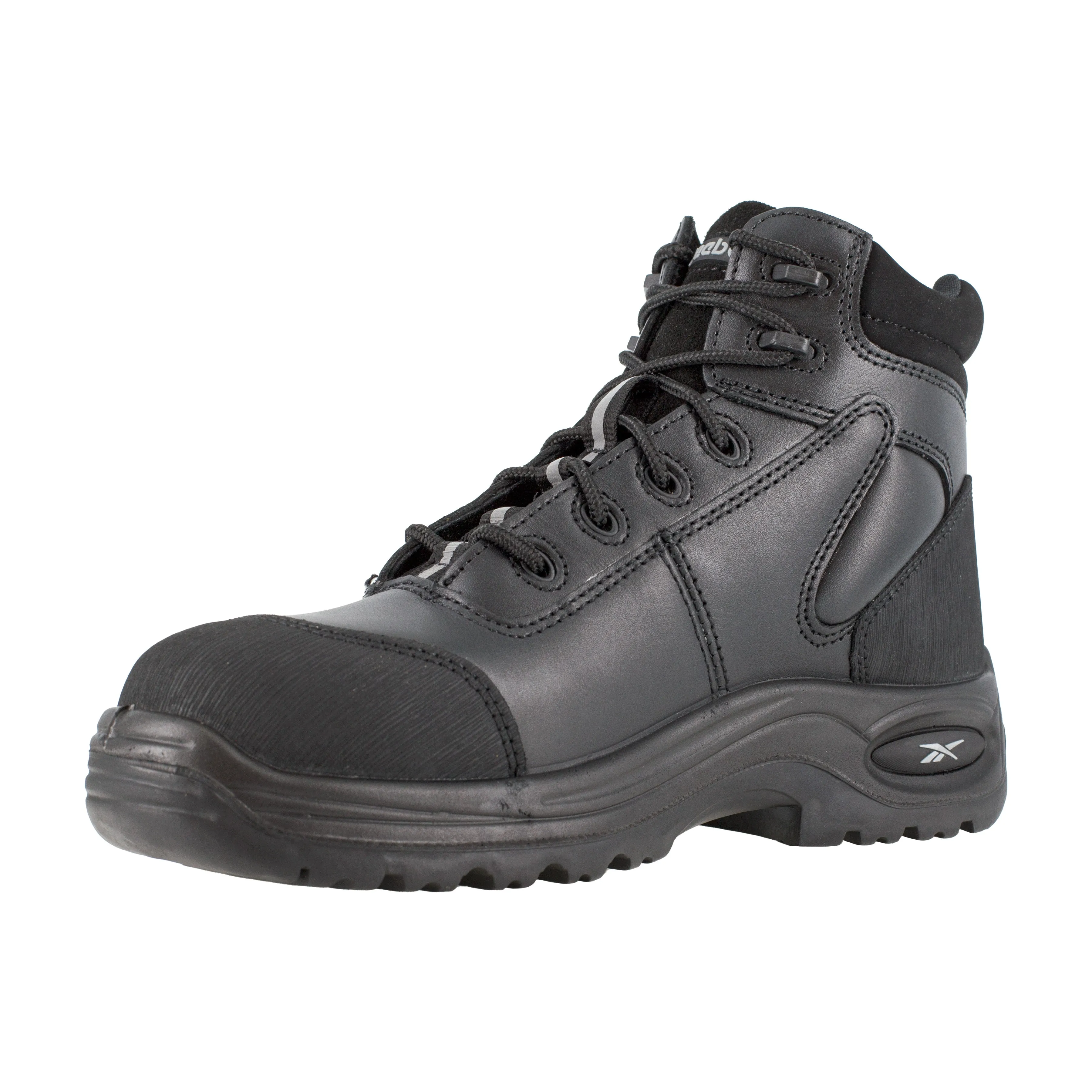 Reebok Women's Trainex 6" Comp Toe Sport Work Boot - Black - RB750