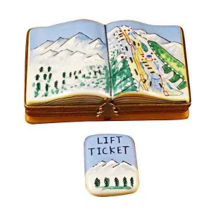 Removable Lift Ticket Skiing Trail Map