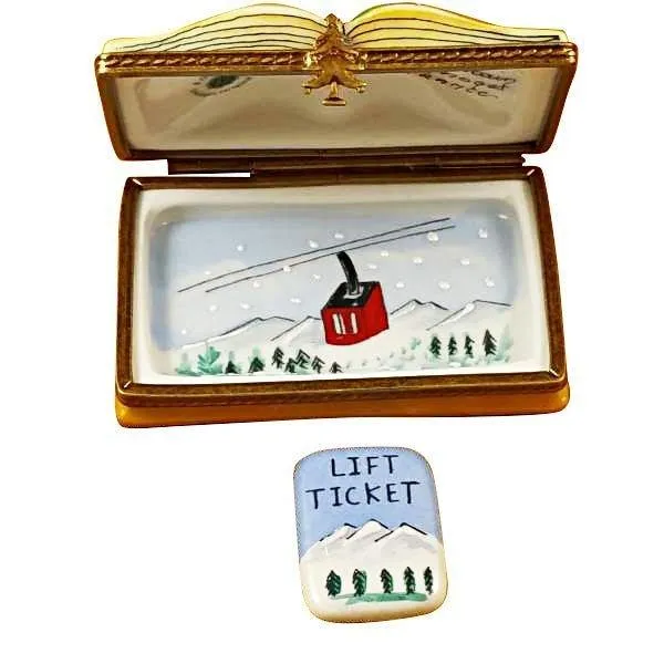 Removable Lift Ticket Skiing Trail Map