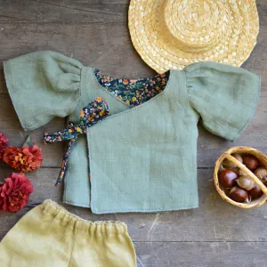 Reversible Wrap Top Sewing Pattern - Doll