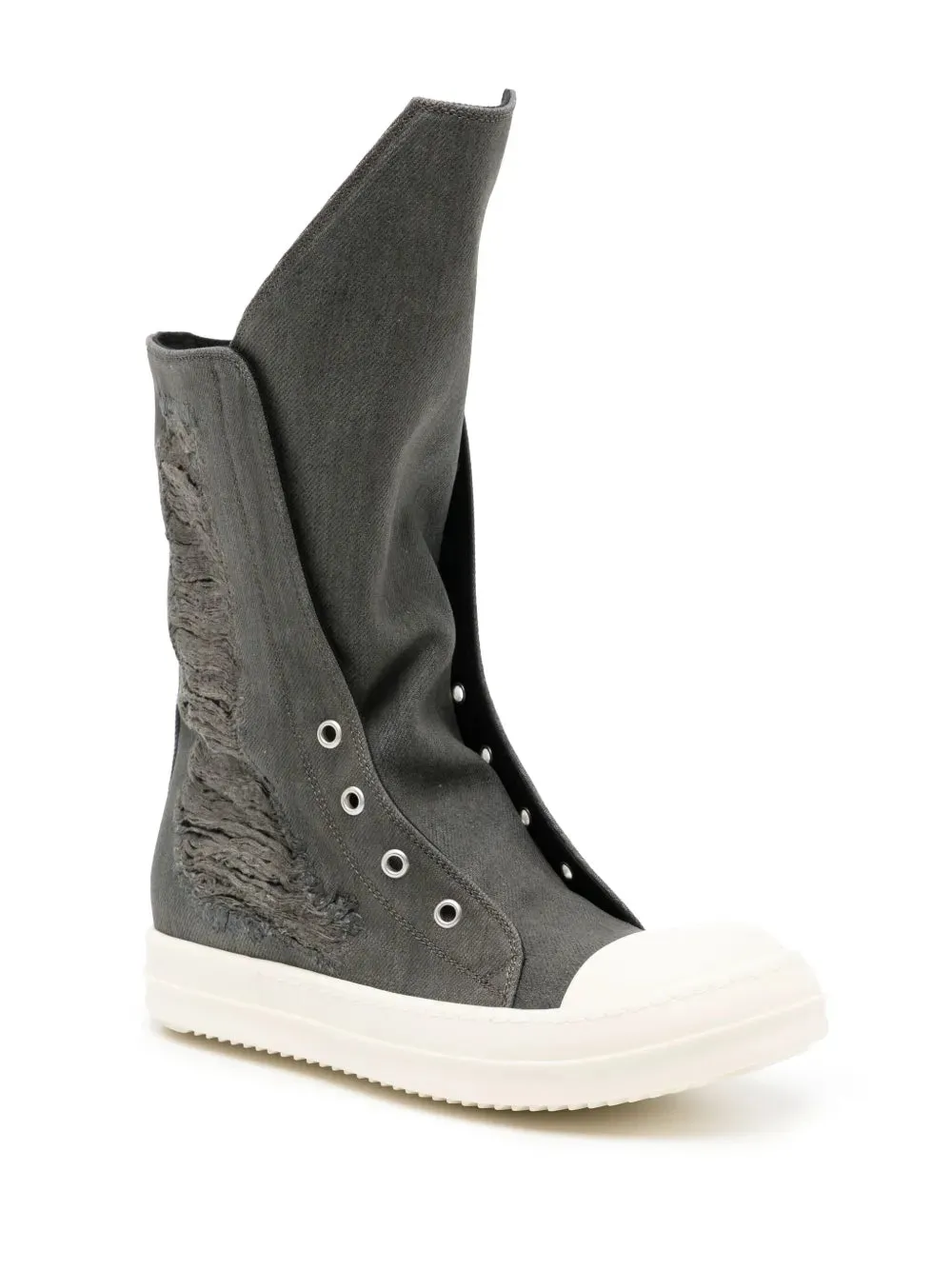 Rick Owens DRKSHDW distressed sneaker boots