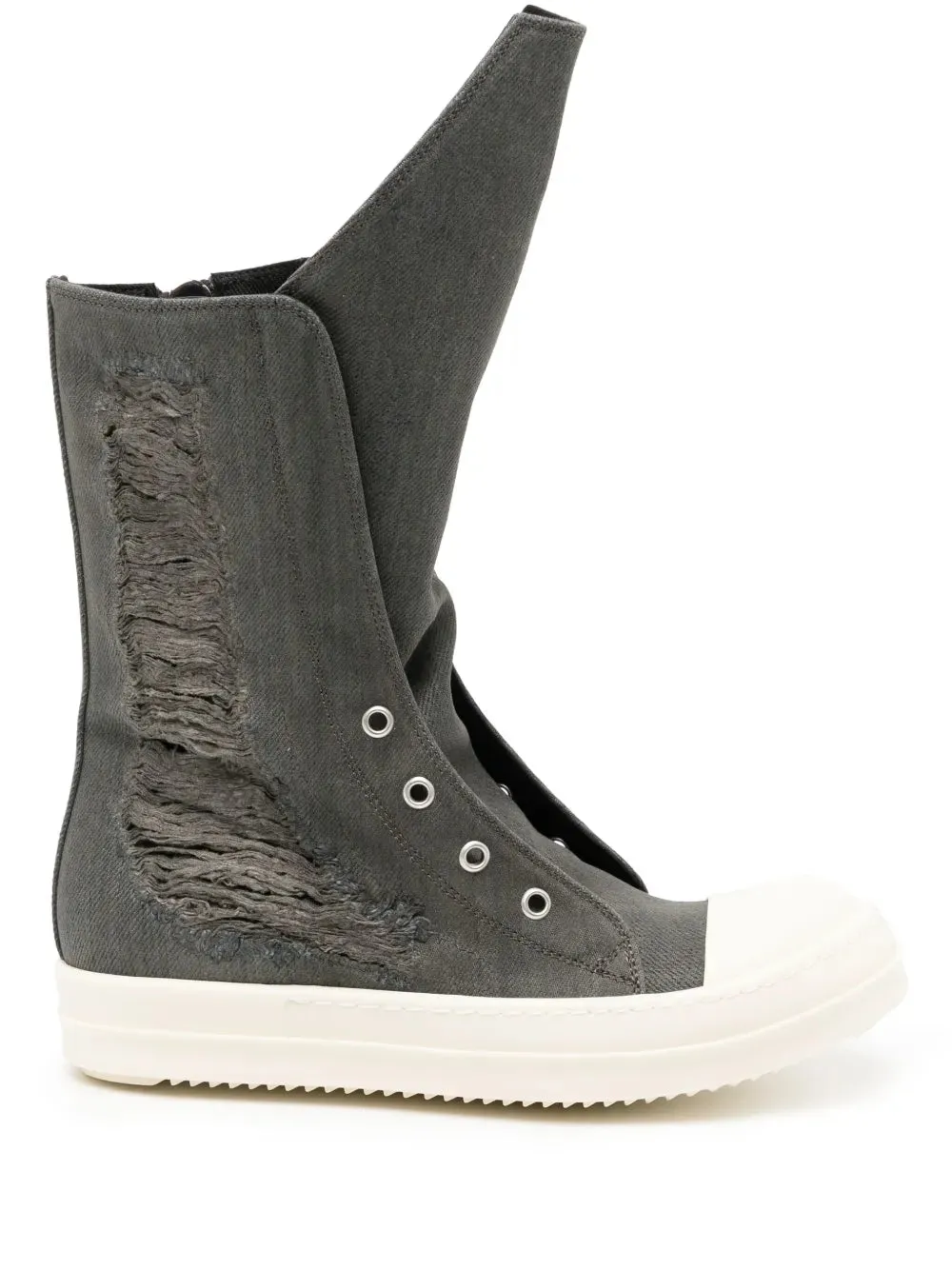 Rick Owens DRKSHDW distressed sneaker boots