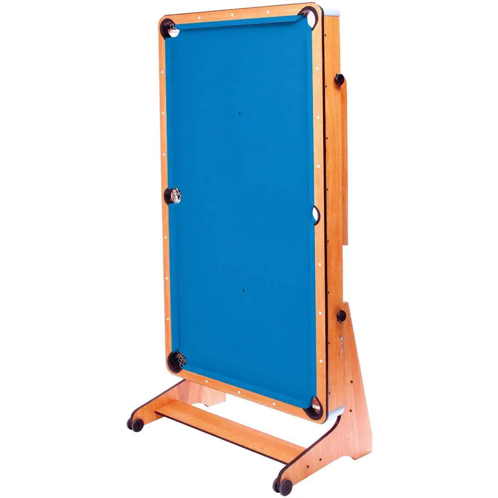 Riley 6ft Folding Pool Table with Table Tennis Top | Blue