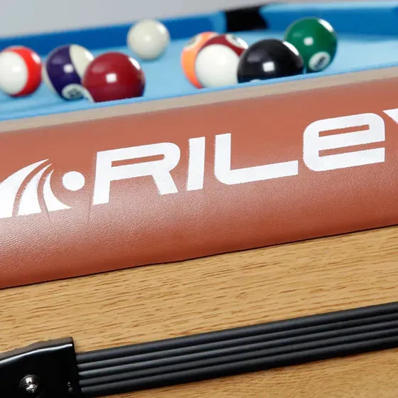 Riley 6ft Rolling/Lay Flat Folding Pool Table