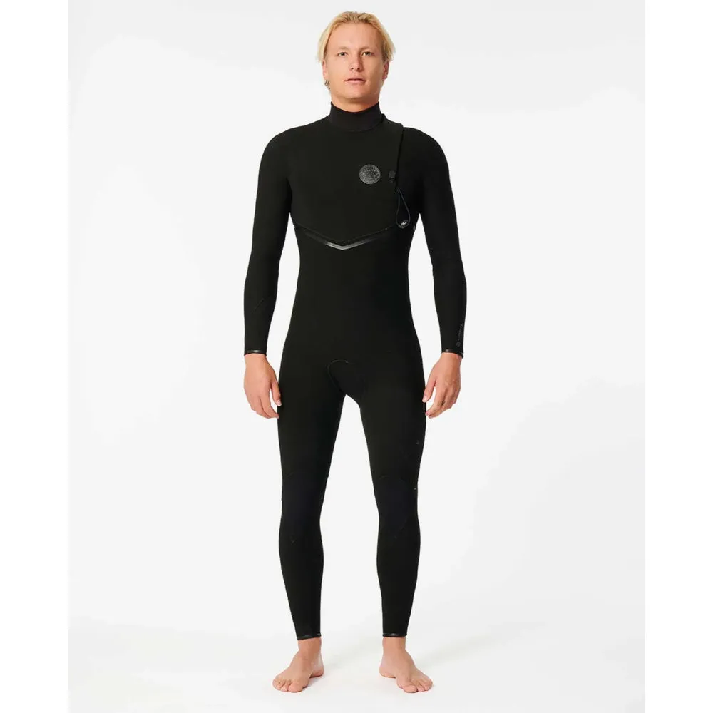 RIP CURL E7 FLASHBOMB 3/2 ZIP FREE BLACK