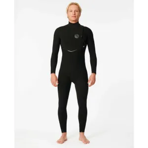 RIP CURL E7 FLASHBOMB 3/2 ZIP FREE BLACK