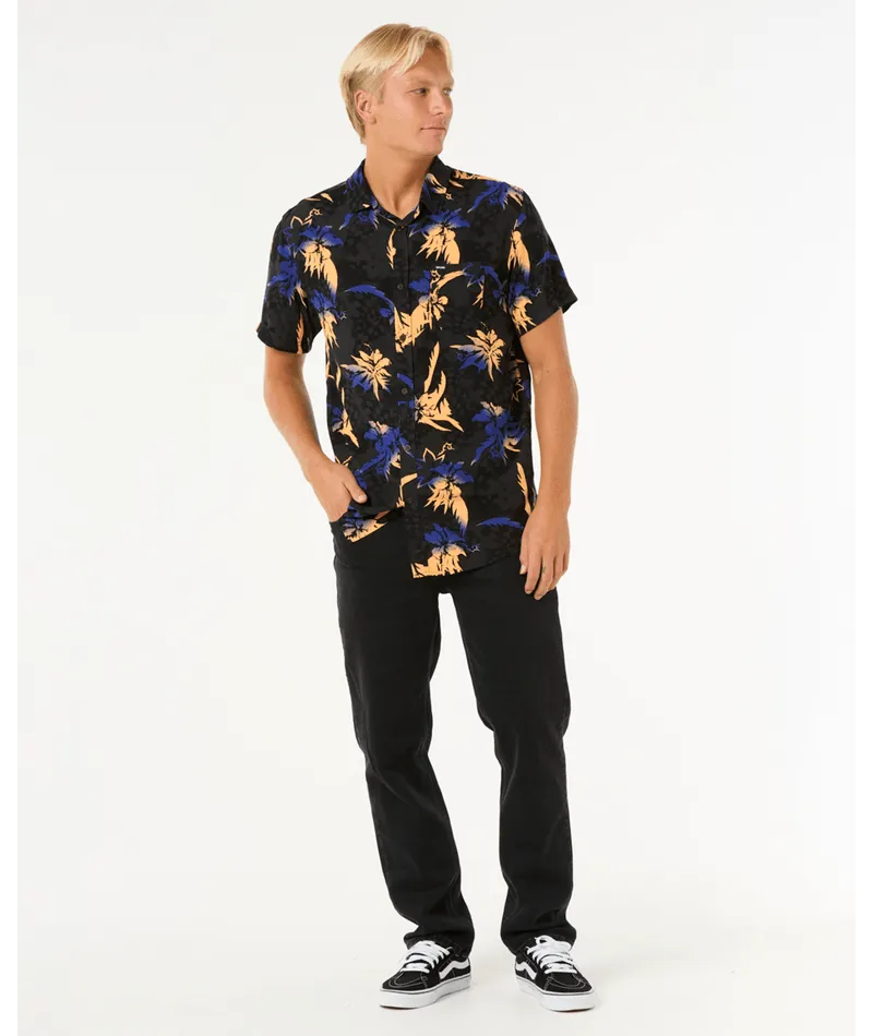 RIP CURL FUN TIMES SHORT SLEEVE SHIRT - BLACK