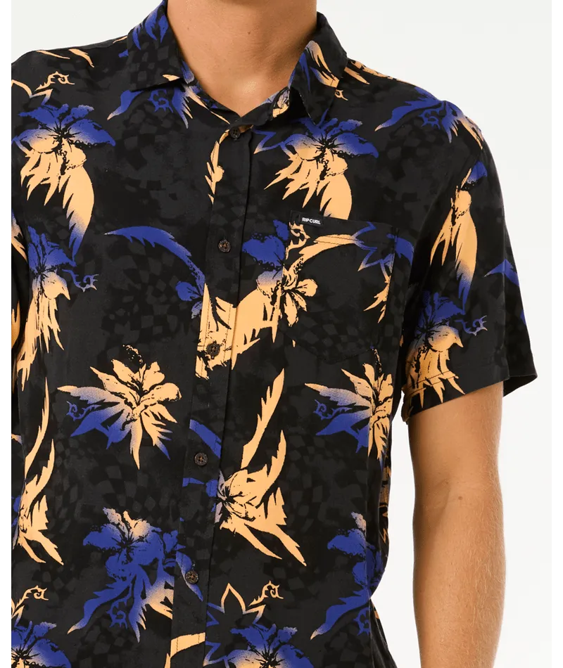 RIP CURL FUN TIMES SHORT SLEEVE SHIRT - BLACK