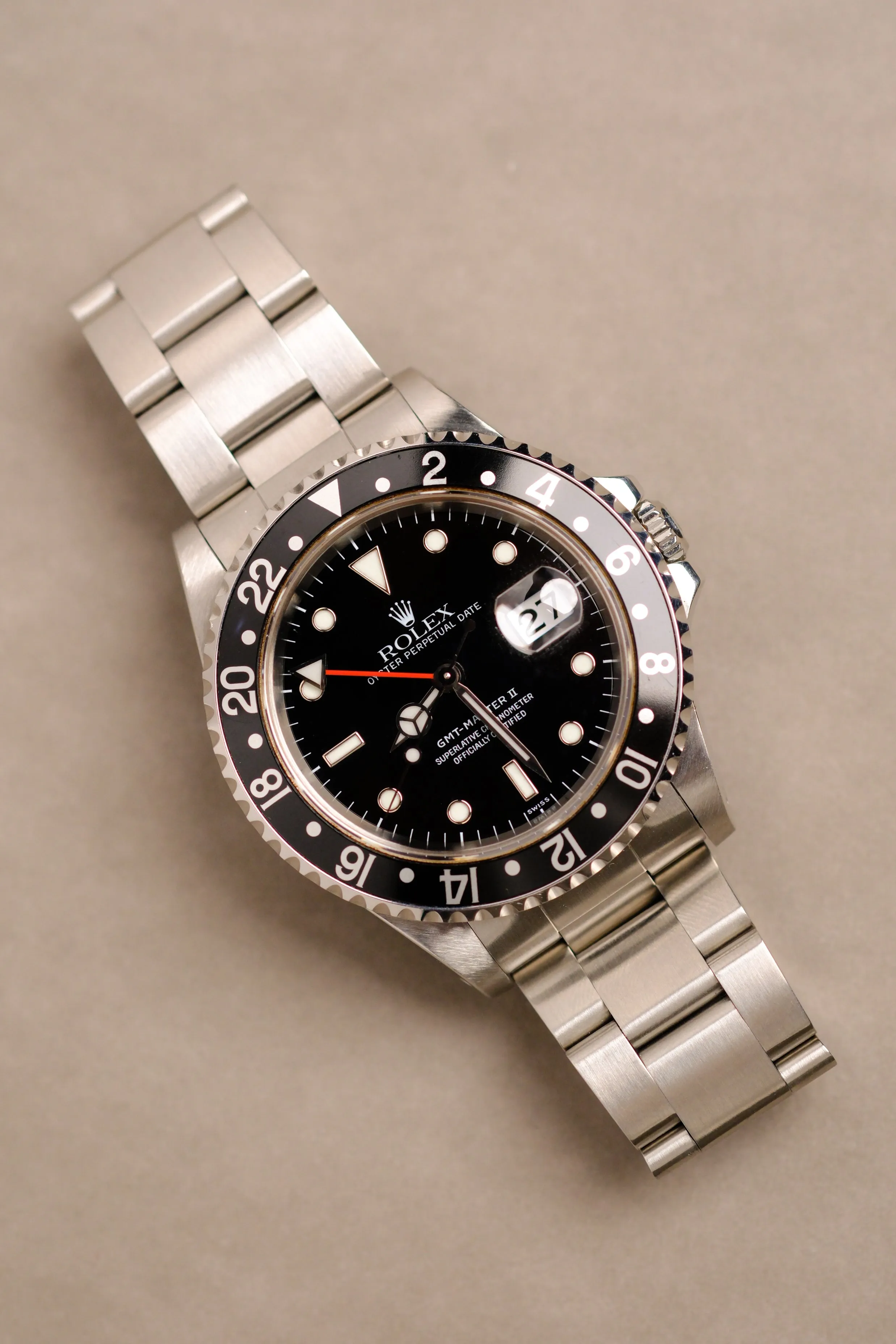 Rolex GMT-Master ii 16710 'Swiss-Only' Dial w/Box - 1998