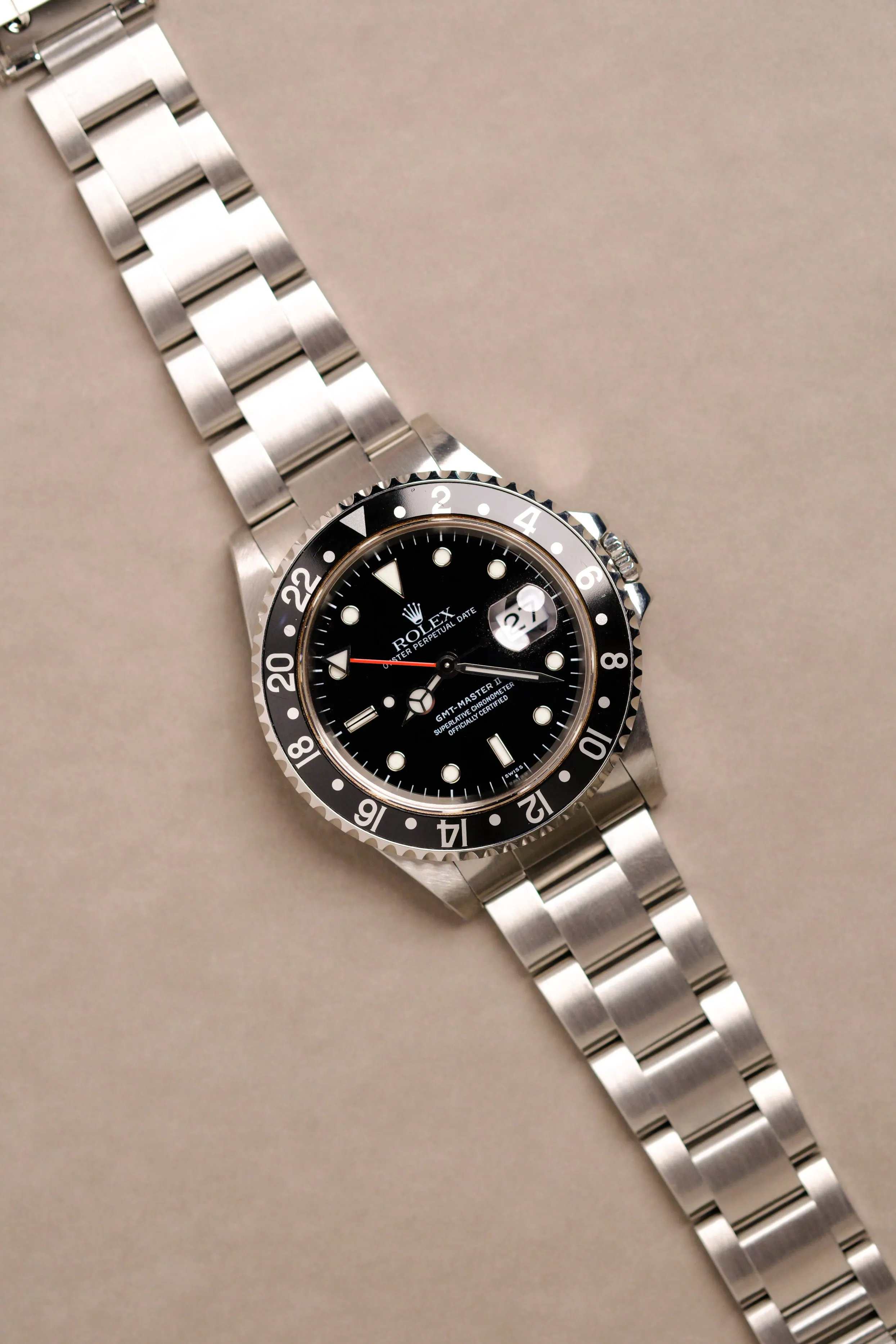 Rolex GMT-Master ii 16710 'Swiss-Only' Dial w/Box - 1998